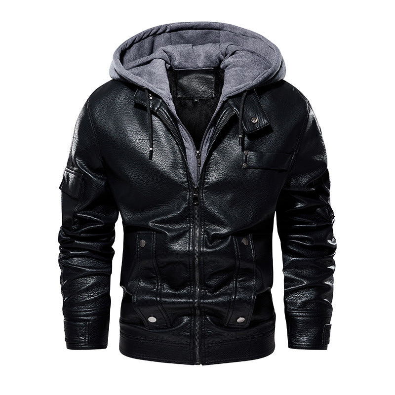 Men’s Leather Coat – Fashionable & Warm, US Sizes 1
