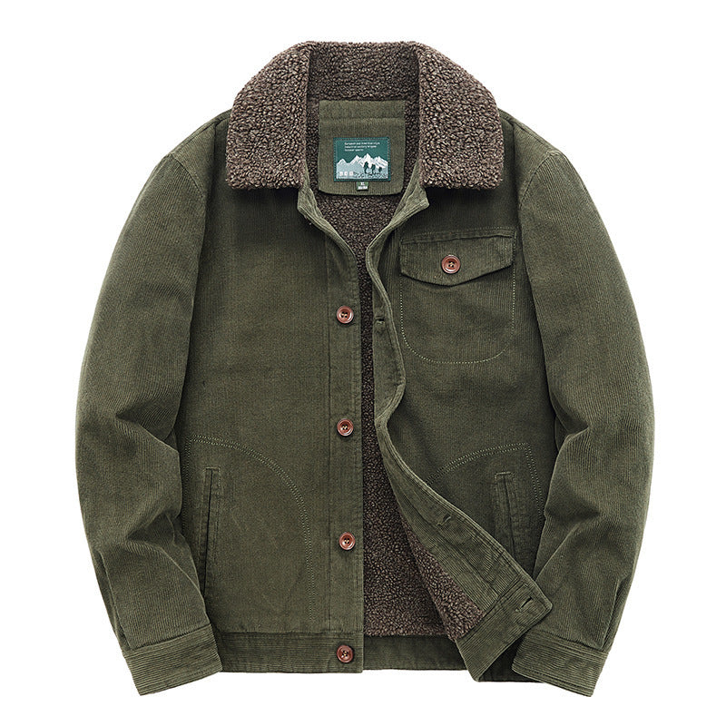 Men’s Retro Corduroy Jacket – Classic Casual Fashion 1