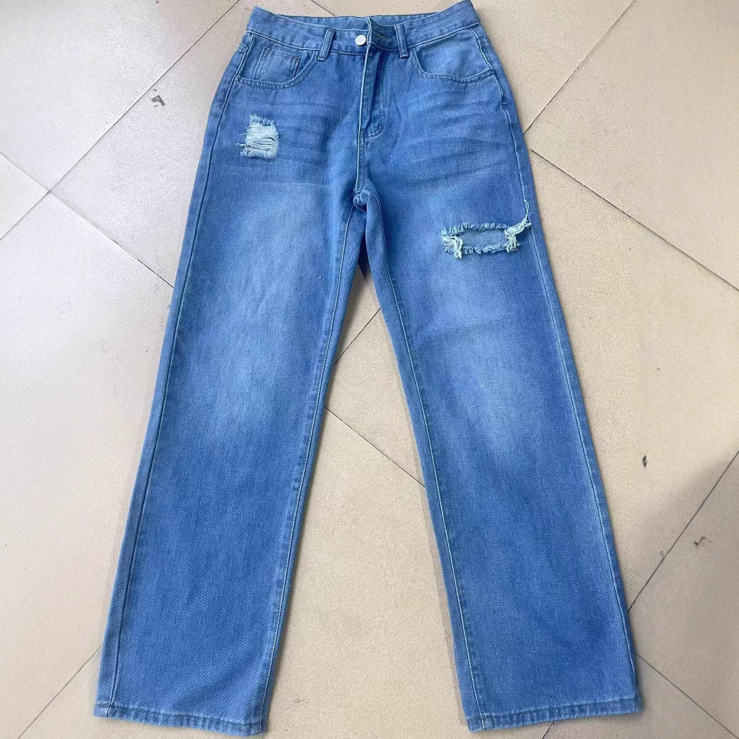 Women’s Washed Ripped Jeans – Euro & US Style Distressed Denim - zenton