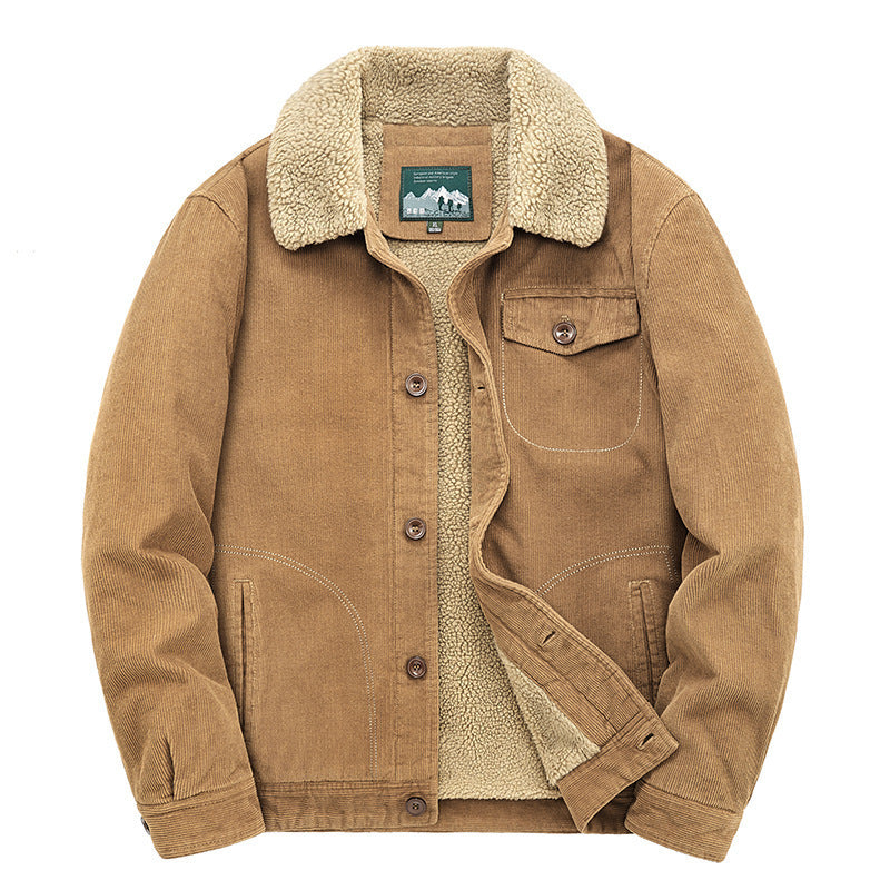 Men’s Retro Corduroy Jacket – Classic Casual Fashion 1