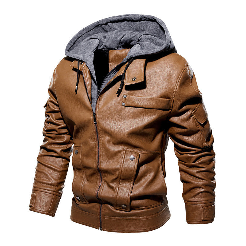 Men’s Leather Coat – Fashionable & Warm, US Sizes 1