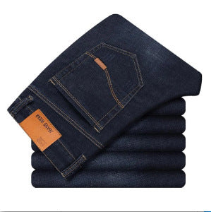 Men’s Slim Straight Black Jeans – Casual Denim Pant - zenton