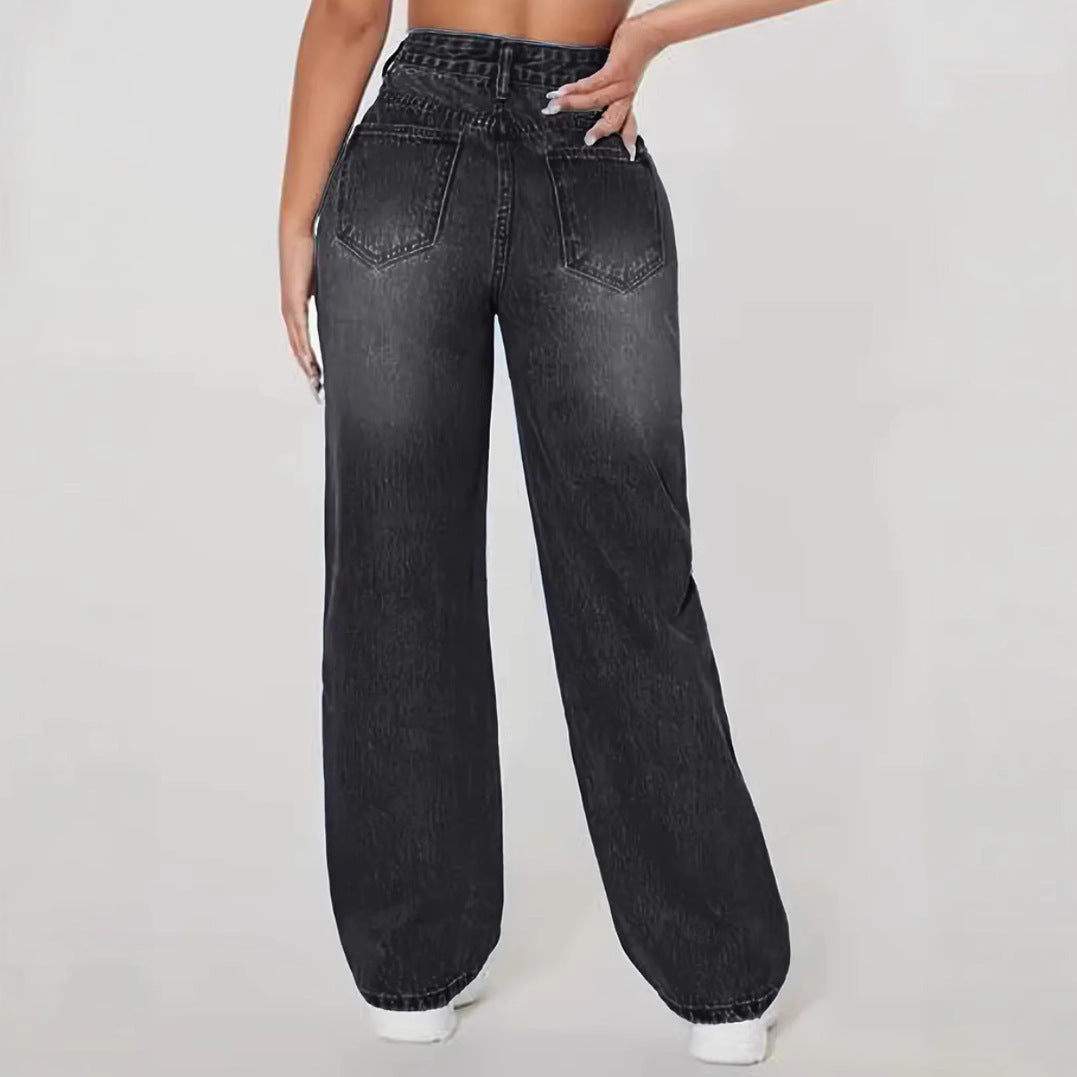 Women’s Washed Ripped Jeans – Euro & US Style Distressed Denim - zenton