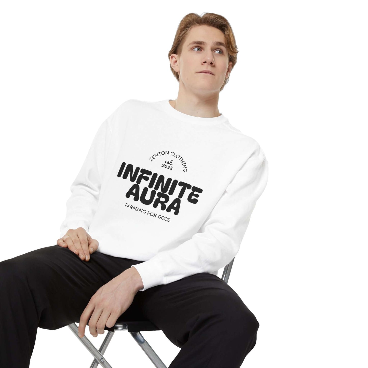 Zenton Infinite Aura Farming Sweatshirt - zenton