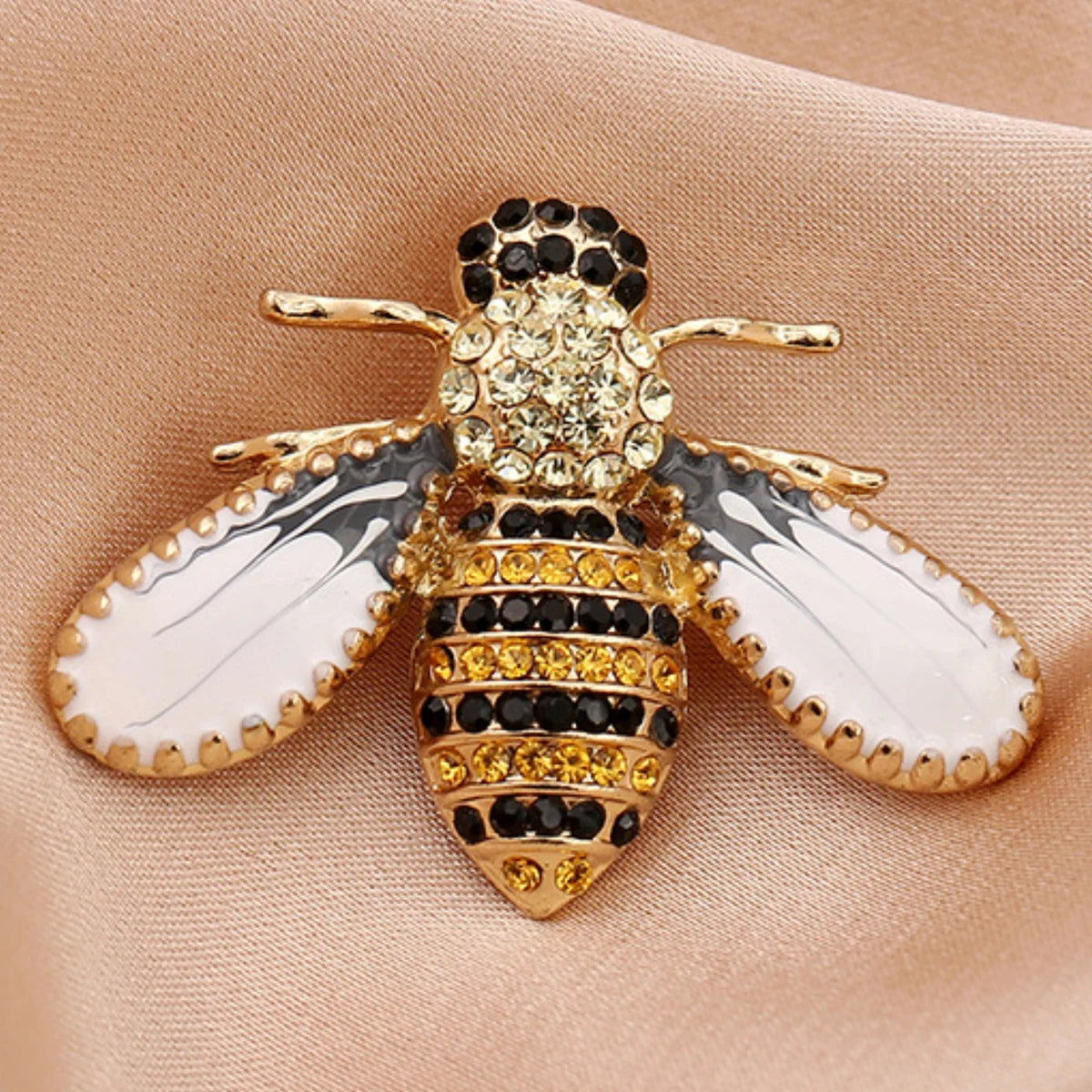 Women's Pearl Bee Brooch Elegant Jewelry Pin - zenton