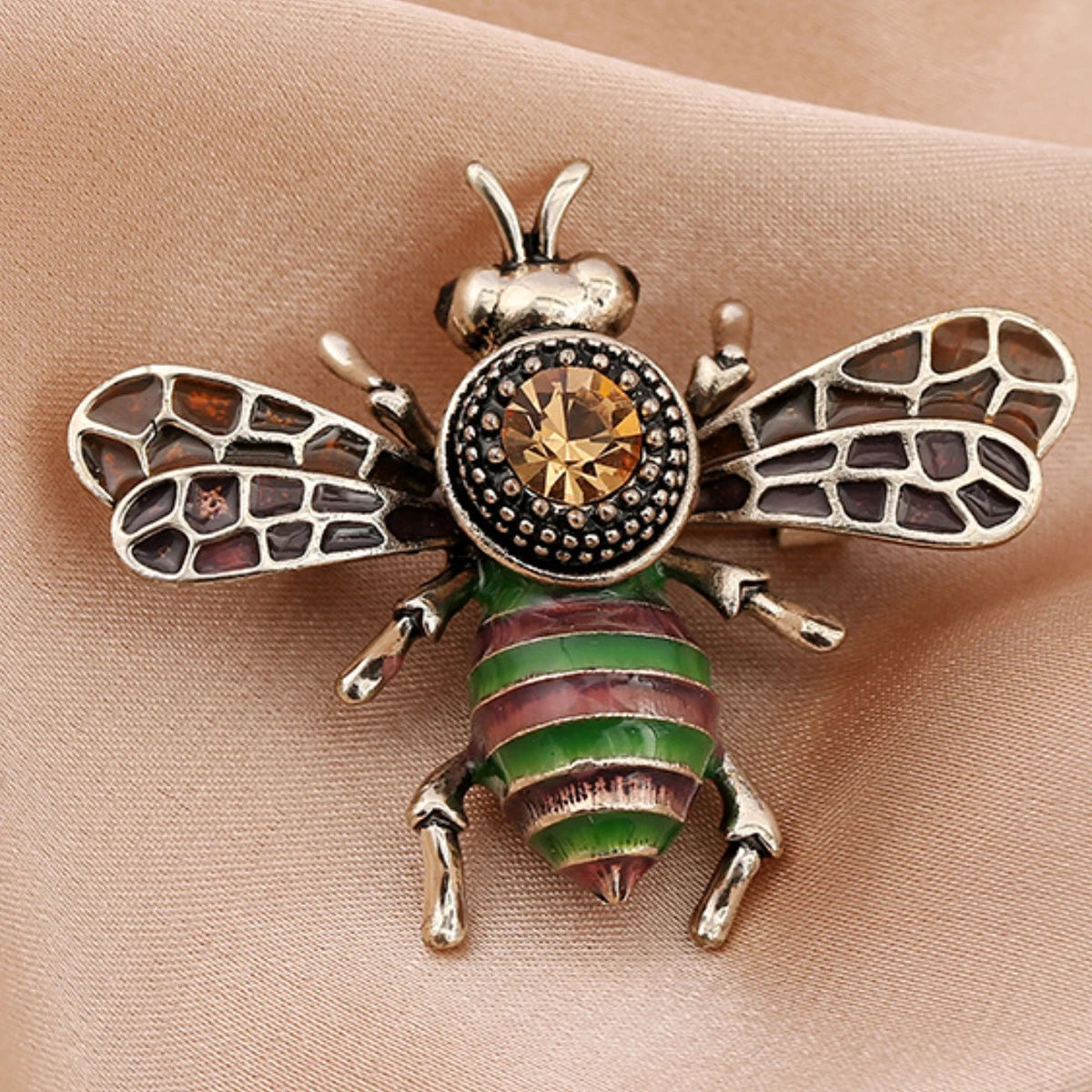 Women's Pearl Bee Brooch Elegant Jewelry Pin - zenton