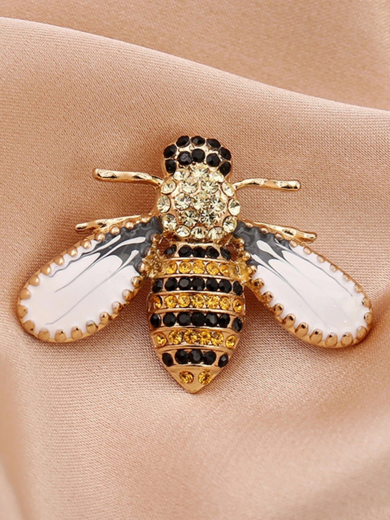 Women's Pearl Bee Brooch Elegant Jewelry Pin - zenton