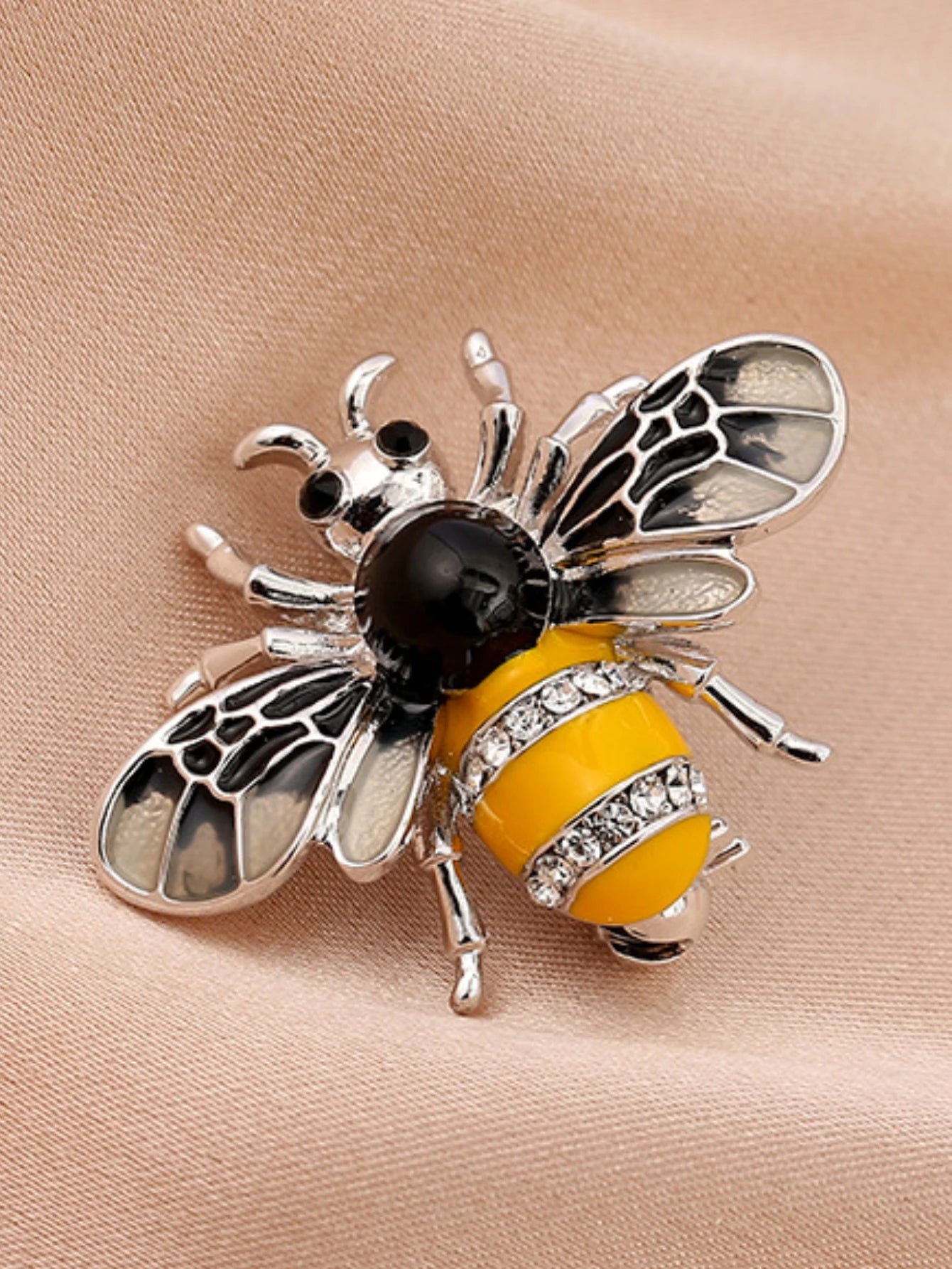 Women's Pearl Bee Brooch Elegant Jewelry Pin - zenton
