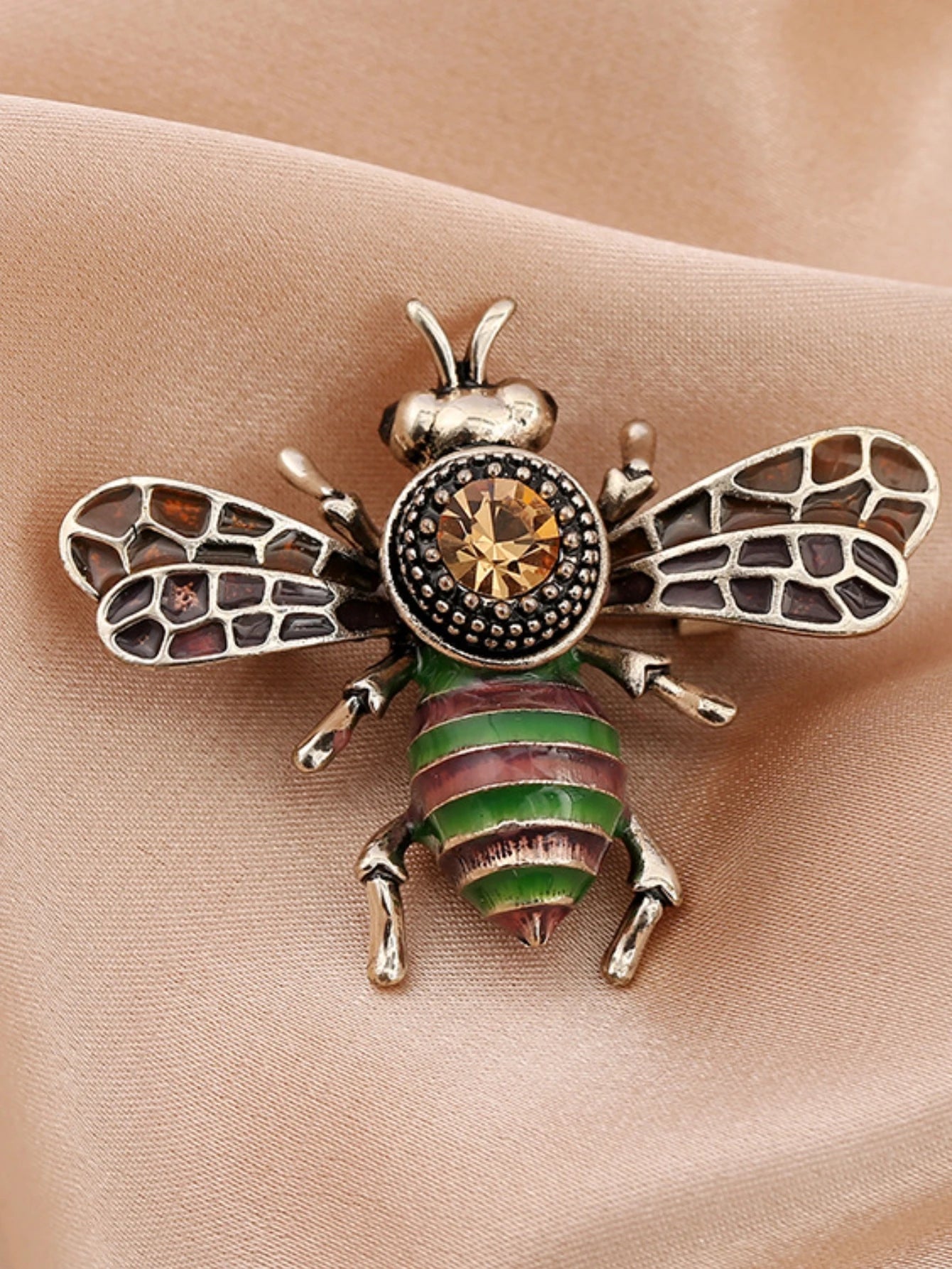 Women's Pearl Bee Brooch Elegant Jewelry Pin - zenton
