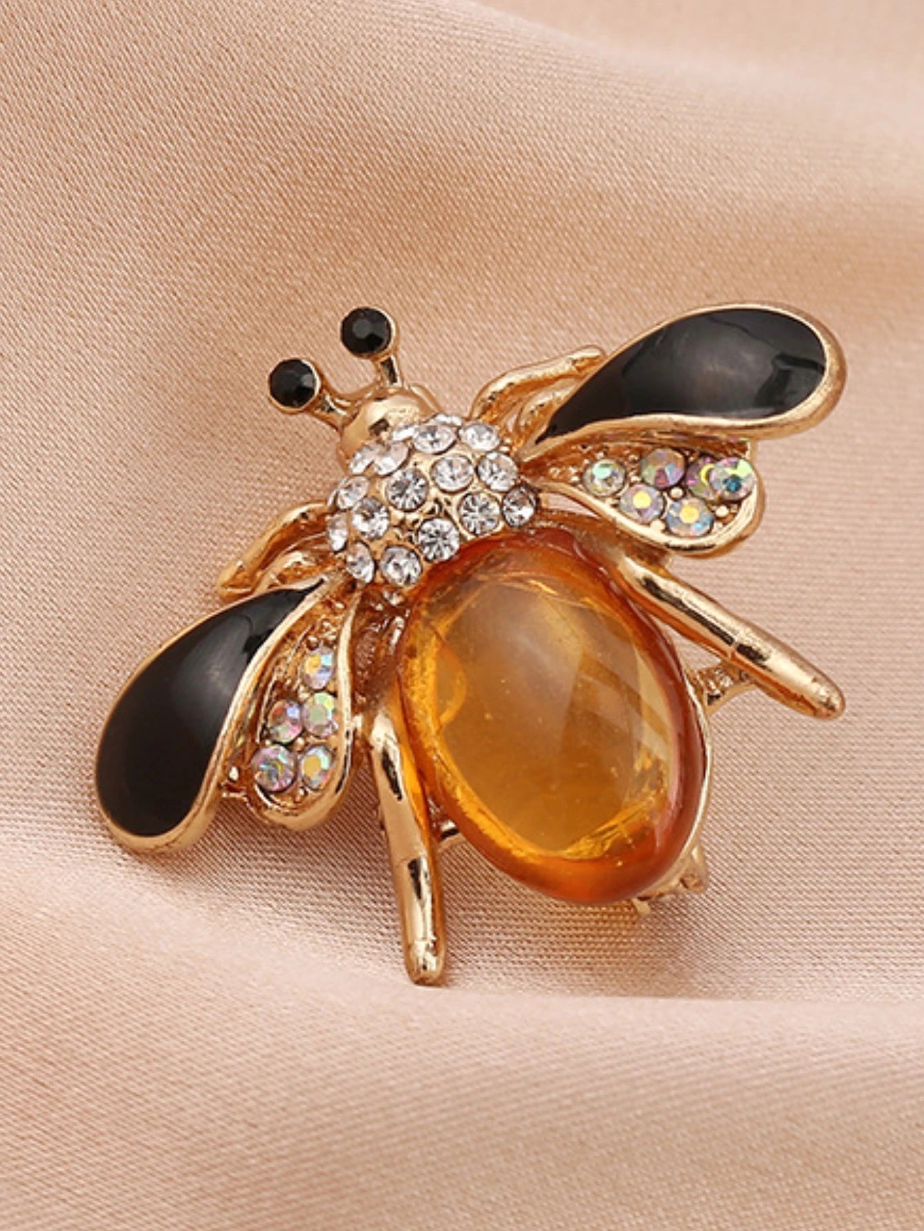 Women's Pearl Bee Brooch Elegant Jewelry Pin - zenton