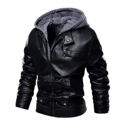 Men’s Leather Coat – Fashionable & Warm, US Sizes 1