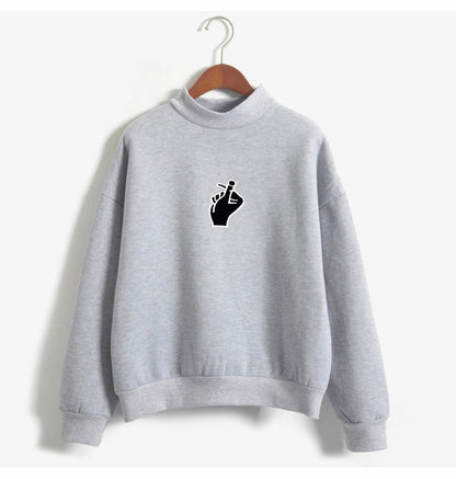 Korean Ulzzang Love Finger Plush Sweater for Women - zenton