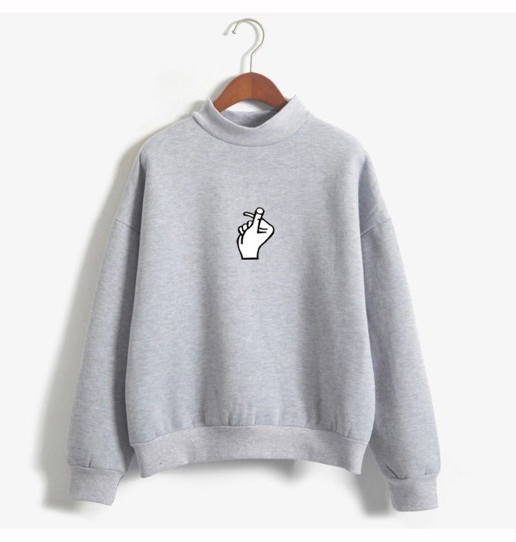 Korean Ulzzang Love Finger Plush Sweater for Women - zenton