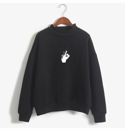 Korean Ulzzang Love Finger Plush Sweater for Women - zenton