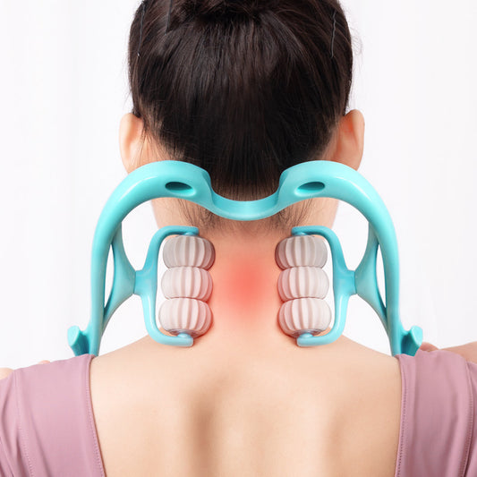 Neck Massager for Neck Pain – 6-Wheel Massage - zenton