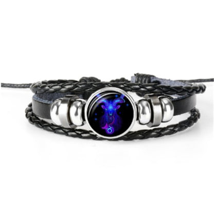 Zodiac Constellation Braided Bracelet – Adjustable Astrology Jewelry - zenton