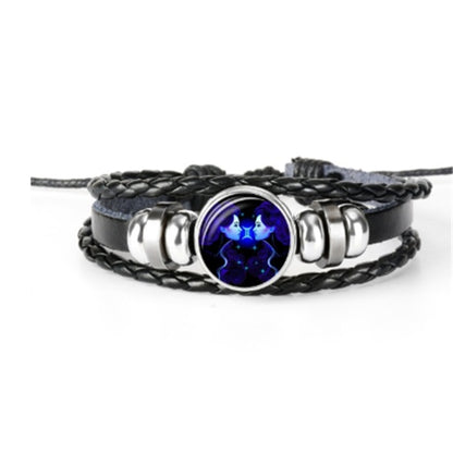 Zodiac Constellation Braided Bracelet – Adjustable Astrology Jewelry - zenton