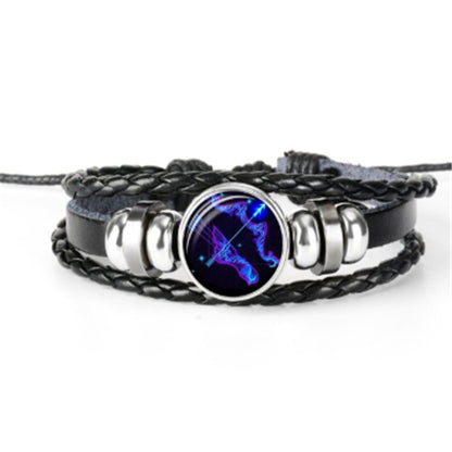 Zodiac Constellation Braided Bracelet – Adjustable Astrology Jewelry - zenton