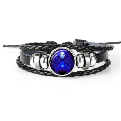 Zodiac Constellation Braided Bracelet – Adjustable Astrology Jewelry - zenton