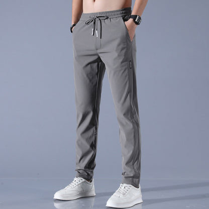 Men’s Ice Silk Summer Pants – Thin Stretch Straight-Leg - zenton