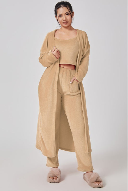 Cozy Pajama 3-Piece Set Women - zenton
