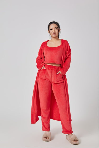 Cozy Pajama 3-Piece Set Women - zenton