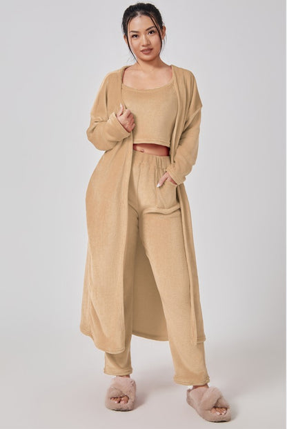Cozy Pajama 3-Piece Set Women - zenton