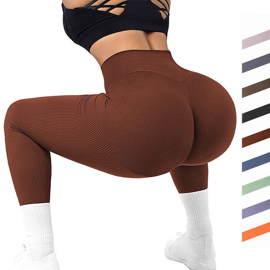 High Waist Seamless Leggings Tight Yoga Pants - zenton