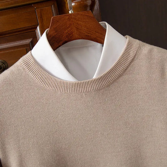 Men’s Round Neck Pullover – Casual Everyday Shirt - zenton
