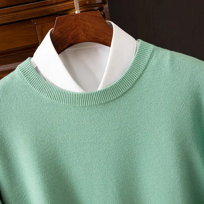 Men’s Round Neck Pullover – Casual Everyday Shirt - zenton