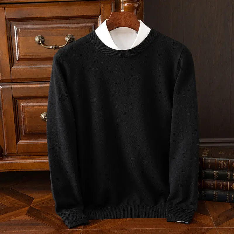 Men’s Round Neck Pullover – Casual Everyday Shirt - zenton