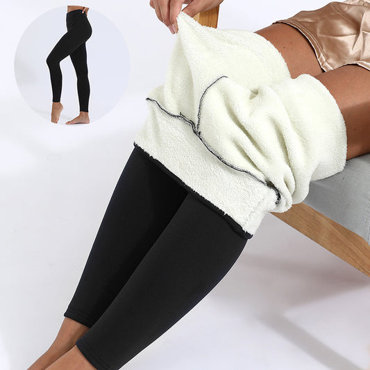 Warm Winter Leggings – Thick High Stretch Cashmere Pants - zenton
