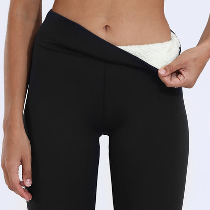 Warm Winter Leggings – Thick High Stretch Cashmere Pants - zenton