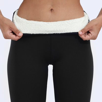 Warm Winter Leggings – Thick High Stretch Cashmere Pants - zenton