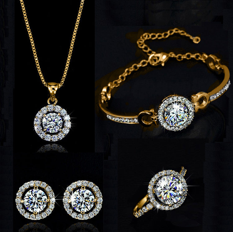 Alloy Set-Diamond Jewels Jewelry Set - zenton
