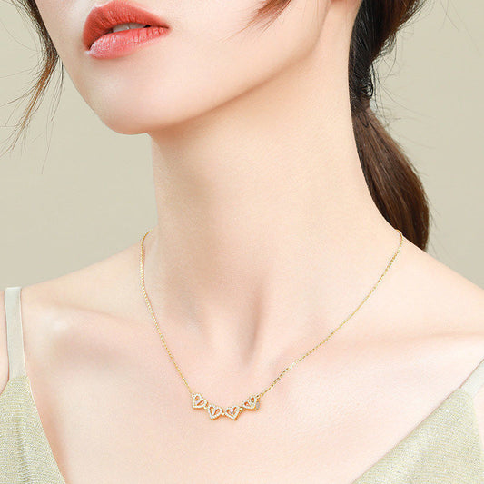 Retro Magnetic Heart Pendant – Four Leaf Clover Necklace - zenton