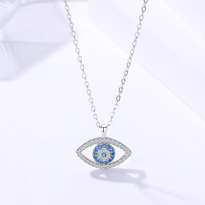 S925 Sterling Silver Atmospheric Demon Eye Pendant - zenton