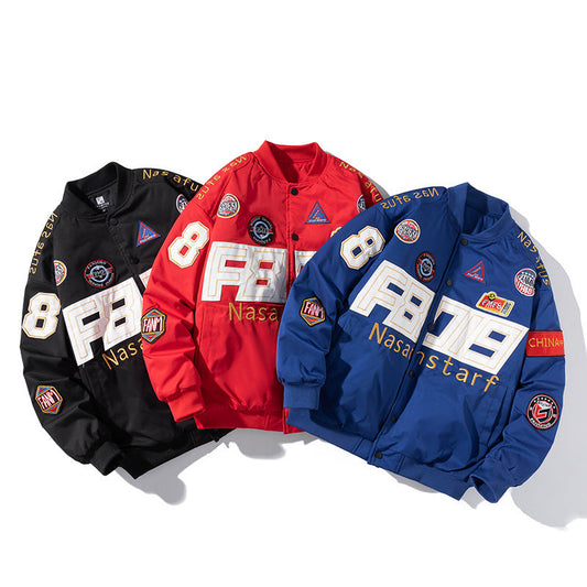 Couple’s American Motorcycle Baseball Jacket – Autumn/Winter 1