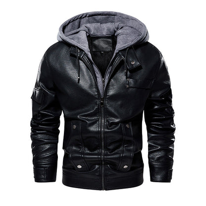 Men’s Leather Coat – Fashionable & Warm, US Sizes 1