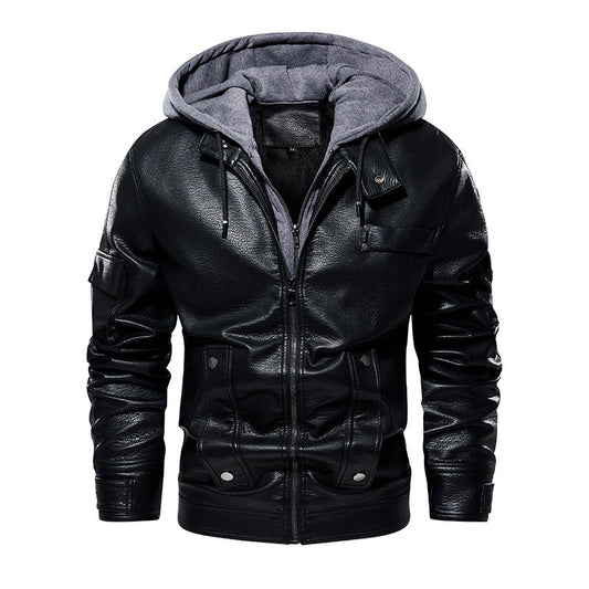 Men’s Leather Coat – Fashionable & Warm, US Sizes 1