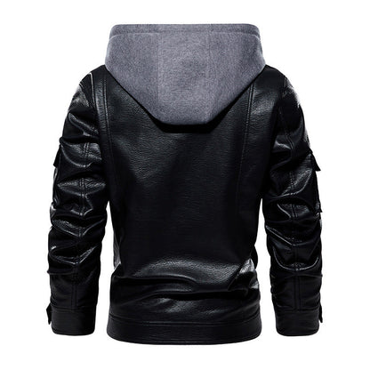 Men’s Leather Coat – Fashionable & Warm, US Sizes 1