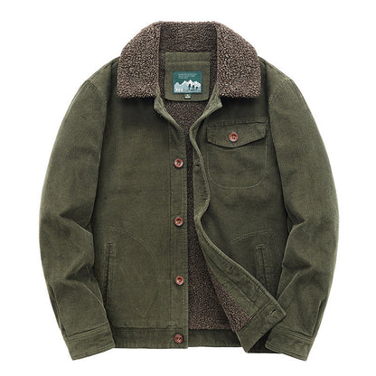 Men’s Retro Corduroy Jacket – Classic Casual Fashion 1