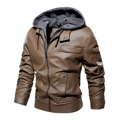 Men’s Leather Coat – Fashionable & Warm, US Sizes 1