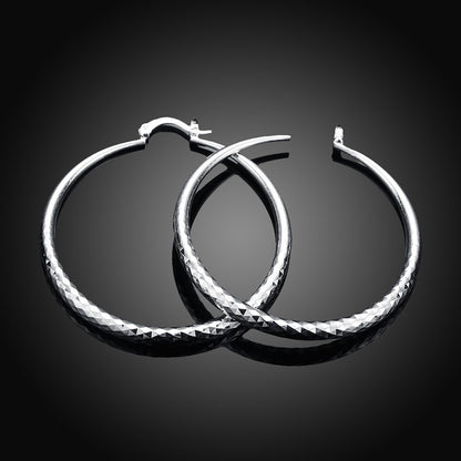 925 Sterling Silver Hoop Earrings – Elegant Jewels for Women - zenton