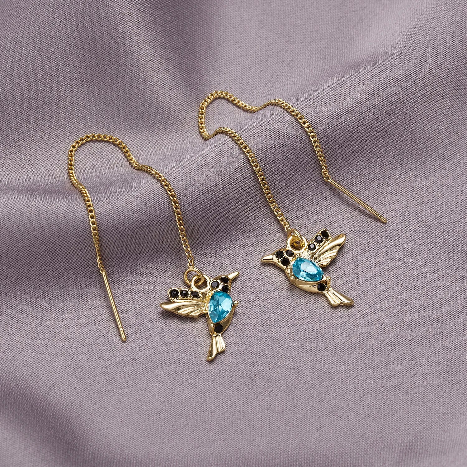 Little Bird Drop Earrings – Trendy Artificial Jewellery Set - zenton.ca
