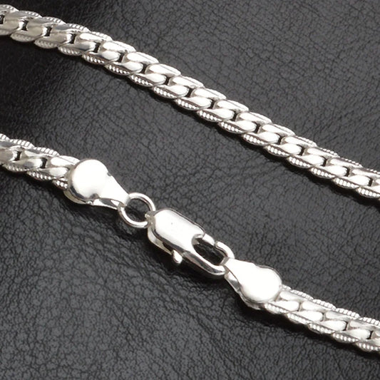 Silver Luxury Necklace Chain – Elegant Jewels for Women & Men - zenton
