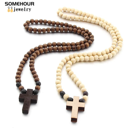 Vintage Cross Pendant Necklace & Bracelet – Unisex Jewels - zenton