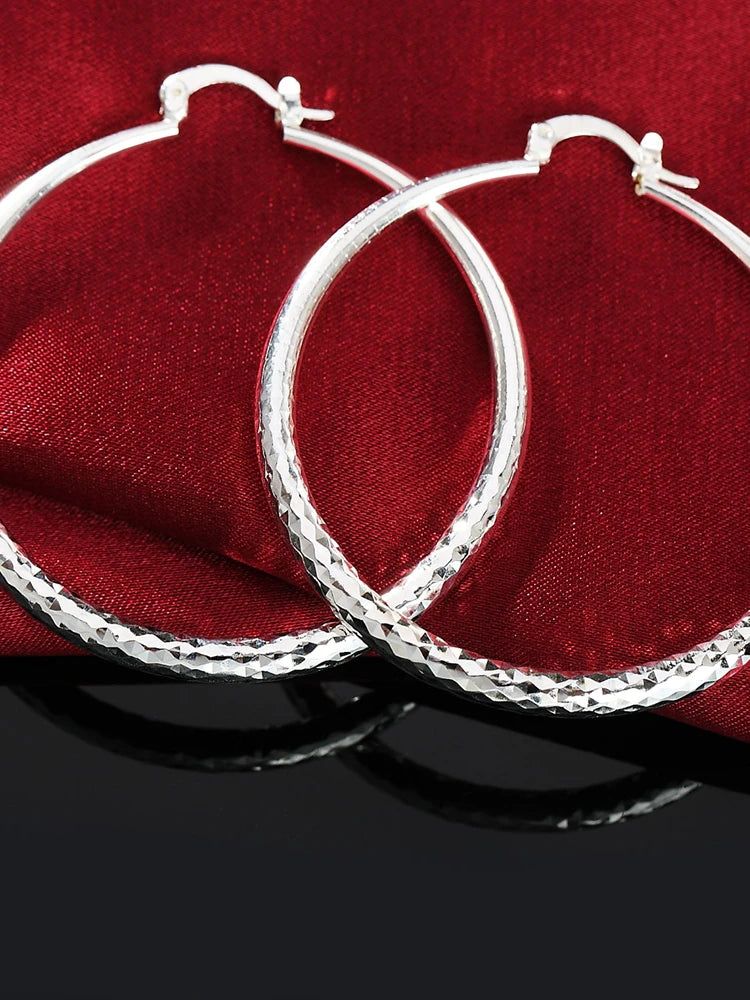 925 Sterling Silver Hoop Earrings – Elegant Jewels for Women - zenton