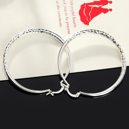 925 Sterling Silver Hoop Earrings – Elegant Jewels for Women - zenton