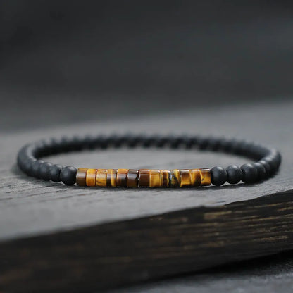 Minimalist Onyx Bead Jewel Bracelet – Unisex Style - zenton